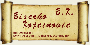 Biserko Kojčinović vizit kartica